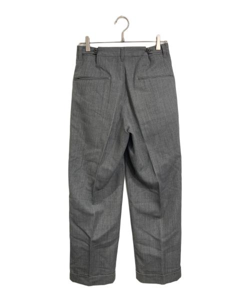 PUBLIC TOKYO（パブリックトウキョウ）PUBLIC TOKYO (パブリックトウキョウ) ハイカウントワイド2タックスラックス グレー サイズ:1の古着・服飾アイテム