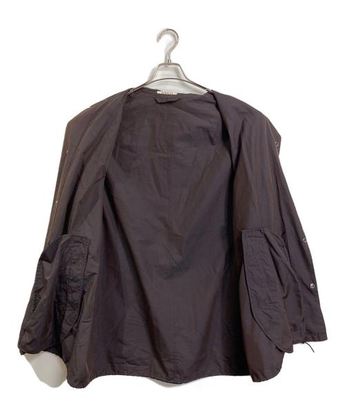 AURALEE（オーラリー）AURALEE (オーラリー) CHAMBRAY BIG SOUTIEN COAT　シャンブレービッグステンカラーコート　アウター　ライトアウター　日本製　 ブラウン サイズ:4の古着・服飾アイテム