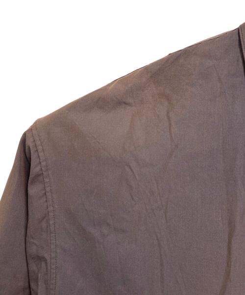 AURALEE（オーラリー）AURALEE (オーラリー) CHAMBRAY BIG SOUTIEN COAT　シャンブレービッグステンカラーコート　アウター　ライトアウター　日本製　 ブラウン サイズ:4の古着・服飾アイテム