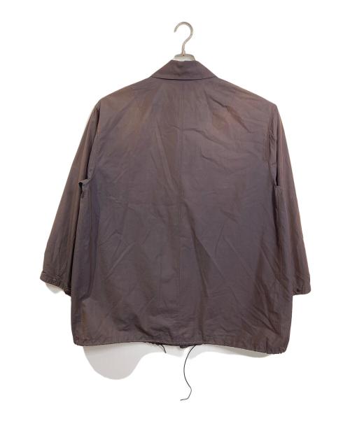 AURALEE（オーラリー）AURALEE (オーラリー) CHAMBRAY BIG SOUTIEN COAT　シャンブレービッグステンカラーコート　アウター　ライトアウター　日本製　 ブラウン サイズ:4の古着・服飾アイテム