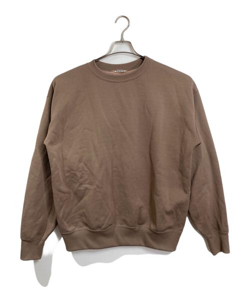 AURALEE（オーラリー）AURALEE (オーラリー) BAGGY POLYESTER SWEAT P/O  バギーポリエステルスウェットプルオーバー  スウェット　日本製 ブラウン サイズ:5の古着・服飾アイテム