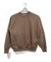 AURALEE（オーラリー）の古着「BAGGY POLYESTER SWEAT P/O  バギーポリエステルスウェットプルオーバー  スウェット　日本製」｜ブラウン
