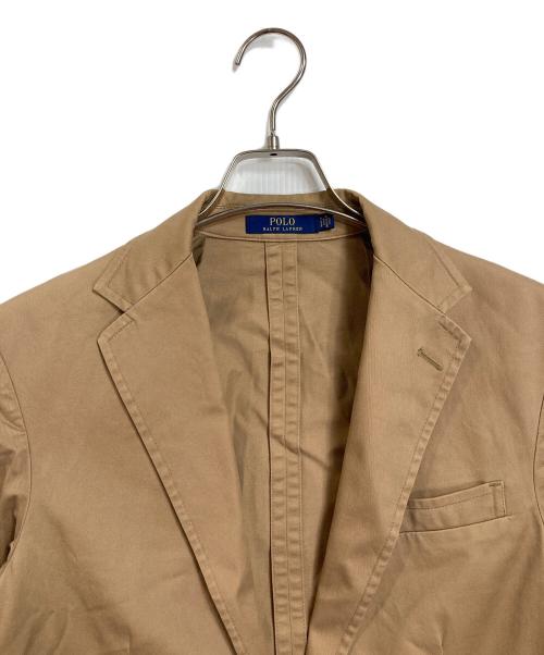 POLO RALPH LAUREN（ポロ・ラルフローレン）POLO RALPH LAUREN (ポロ・ラルフローレン) テーラードジャケット　アウター　ライトアウター ベージュ サイズ:XSの古着・服飾アイテム