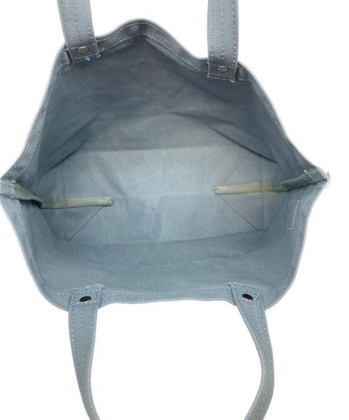 市澤帆布（イチザワハンプ）市澤帆布 (イチザワハンプ) 市澤帆布ハンドバッグ　舟型トートバッグ グレー サイズ:実寸参照の古着・服飾アイテム