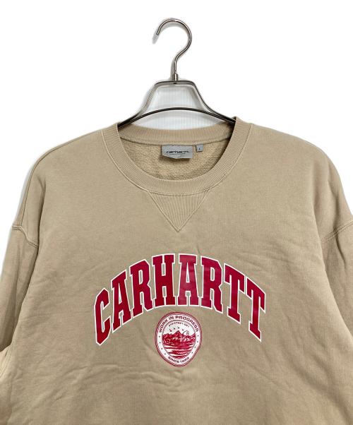 Carhartt WIP（カーハート ワーク イン プログレス）Carhartt WIP (カーハート ワーク イン プログレス) BERKELEY SWEAT　スウェット ベージュ サイズ:Lの古着・服飾アイテム