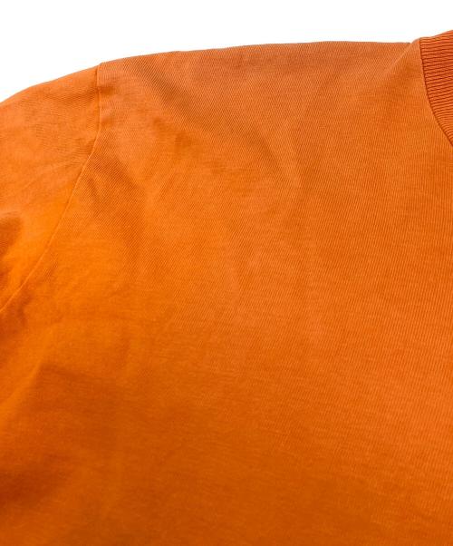 CarHartt（カーハート）CarHartt (カーハート) HERON PRESTON (ヘロンプレストン) プリントカットソー　ロングカットソー　コットン オレンジ サイズ:Sの古着・服飾アイテム