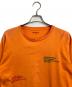 CarHartt (カーハート) HERON PRESTON (ヘロンプレストン) プリントカットソー　ロングカットソー　コットン オレンジ サイズ:S：8000円