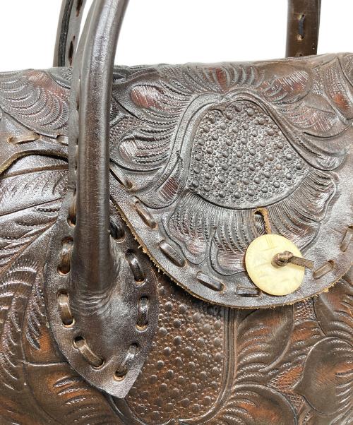 Carving Tribes（カービングトライブス）Carving Tribes (カービングトライブス) MAESTRA トートバッグ ブラウン サイズ:実寸参照の古着・服飾アイテム