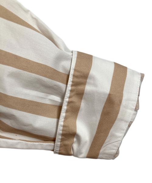 A.P.C.（アーペーセー）A.P.C. (アーペーセー) CHEMISE SELA SHIRT　シュミーズセラシャツ　長袖シャツ　ストライプ ホワイト×ベージュ サイズ:36の古着・服飾アイテム