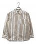 A.P.C.（アーペーセー）の古着「CHEMISE SELA SHIRT　シュミーズセラシャツ　長袖シャツ　ストライプ」｜ホワイト×ベージュ