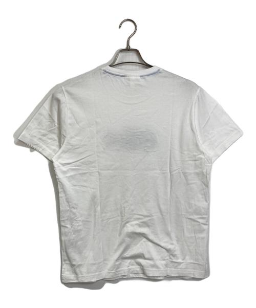 LACOSTE（ラコステ）LACOSTE (ラコステ) 半袖デカロゴ刺繍Tシャツ　半袖カットソー　Tシャツ　Tee ホワイト サイズ: Lの古着・服飾アイテム