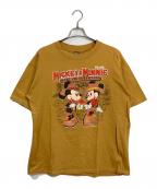 sherry's bestシェリーズベスト）の古着「【古着】80's MICKEY MINNIE Tシャツ シングルステッチ　80年代　USA製」｜ブラウン