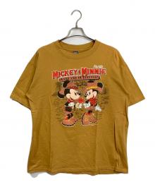 sherry's best（シェリーズベスト）の古着「【古着】80's MICKEY MINNIE Tシャツ シングルステッチ　80年代　USA製」｜ブラウン