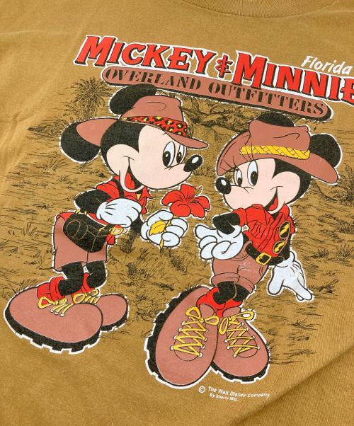 sherry's best（シェリーズベスト）sherry's best (シェリーズベスト) 【古着】80's MICKEY MINNIE Tシャツ シングルステッチ　80年代　USA製 ブラウン サイズ:XLの古着・服飾アイテム