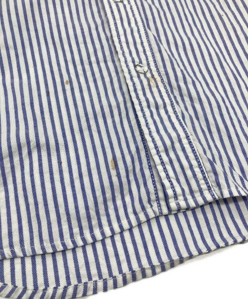 KAPITAL（キャピタル）KAPITAL (キャピタル) ストライプウエスタンシャツ　コットンシャツ ホワイト×ブルー サイズ:2の古着・服飾アイテム