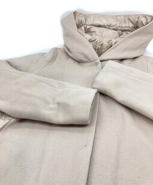HERNO（ヘルノ）HERNO (ヘルノ) ウール パデット ダウンコート ベージュ サイズ:40の古着・服飾アイテム