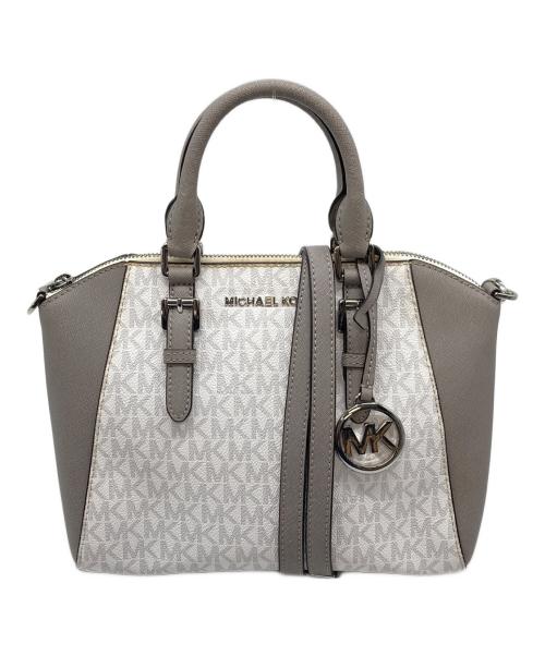 MICHAEL KORS（マイケル・コース）MICHAEL KORS (マイケル・コース) ショルダーバッグ　ハンドバッグ　 2WAY ホワイト サイズ:実寸参照の古着・服飾アイテム