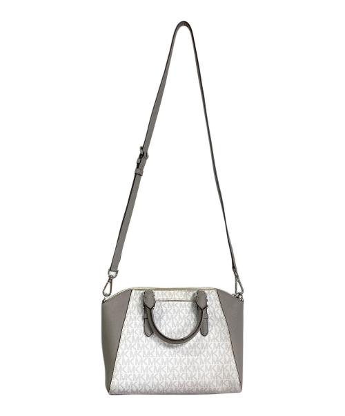 MICHAEL KORS（マイケル・コース）MICHAEL KORS (マイケル・コース) ショルダーバッグ　ハンドバッグ　 2WAY ホワイト サイズ:実寸参照の古着・服飾アイテム