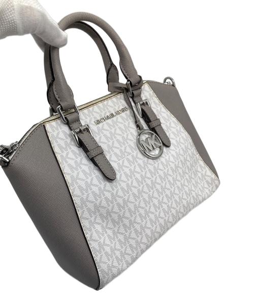 MICHAEL KORS（マイケル・コース）MICHAEL KORS (マイケル・コース) ショルダーバッグ　ハンドバッグ　 2WAY ホワイト サイズ:実寸参照の古着・服飾アイテム