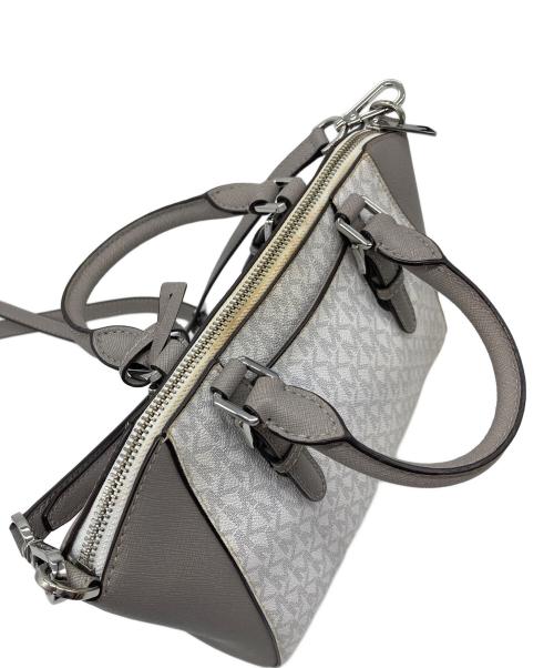 MICHAEL KORS（マイケル・コース）MICHAEL KORS (マイケル・コース) ショルダーバッグ　ハンドバッグ　 2WAY ホワイト サイズ:実寸参照の古着・服飾アイテム