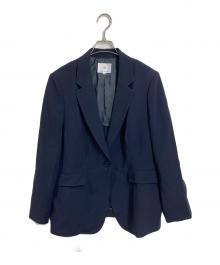 23区（ニジュウサンク）の古着「トリアセダブルジョーゼット テーラード ジャケット」｜ネイビー