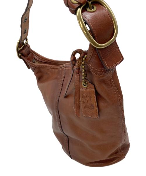 COACH（コーチ）COACH (コーチ) バケツ型ショルダーバッグ　レザーバッグ　	OLD COACH ブラウン サイズ:実寸参照の古着・服飾アイテム