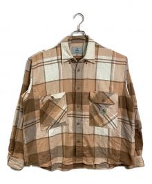 Carhartt WIP×Invincible（カーハート ワーク イン プログレス×インヴィンシブル）の古着「LS WORK SHIRT MAX 長袖シャツ　チェックシャツ」｜ベージュ