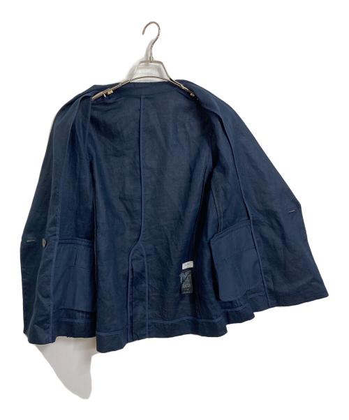 SLOBE IENA（スローブ イエナ）SLOBE IENA (スローブ イエナ) 25SS フレンチリネンジャケット　アウター　ライトアウター インディゴ サイズ:実寸参照の古着・服飾アイテム