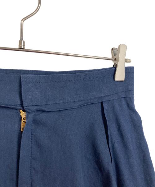 MADISON BLUE（マディソンブルー）MADISON BLUE (マディソンブルー) タックサーキュラーロングスカート　日本製 ネイビー サイズ:02の古着・服飾アイテム