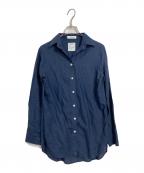 MADISON BLUEマディソンブルー）の古着「MADAME LONG SHIRT  マダムロングシャツ  長袖シャツ　日本製」｜ネイビー