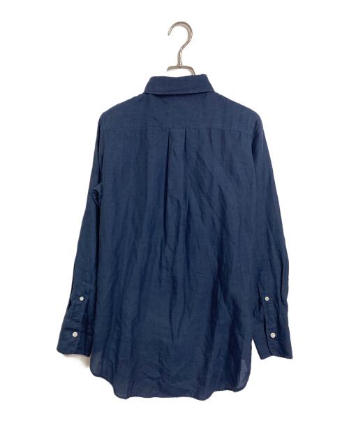 MADISON BLUE（マディソンブルー）MADISON BLUE (マディソンブルー) MADAME LONG SHIRT  マダムロングシャツ  長袖シャツ　日本製 ネイビー サイズ:01の古着・服飾アイテム