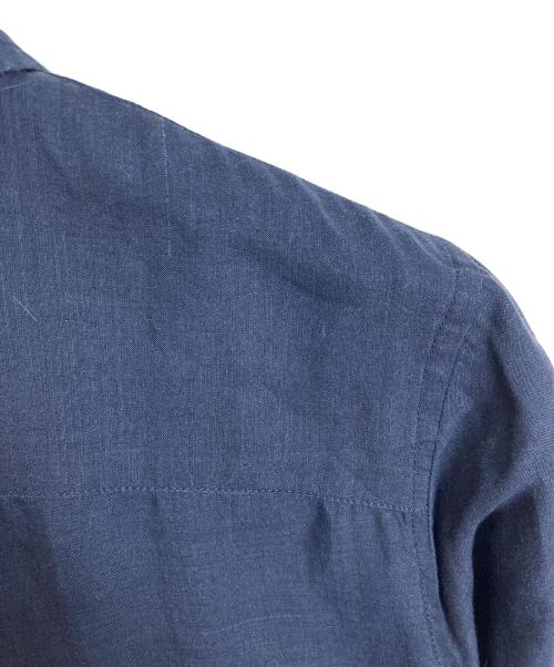 MADISON BLUE（マディソンブルー）MADISON BLUE (マディソンブルー) MADAME LONG SHIRT  マダムロングシャツ  長袖シャツ　日本製 ネイビー サイズ:01の古着・服飾アイテム