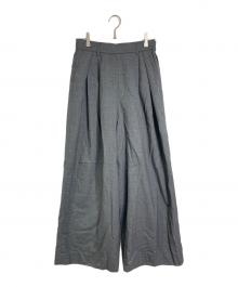 MARTIQUA（マルティカ）の古着「シアーウールワイドパンツ」｜グレー