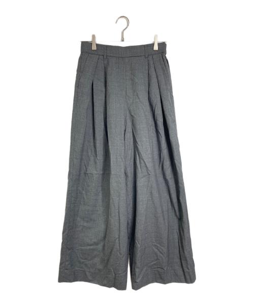 MARTIQUA（マルティカ）MARTIQUA (マルティカ) シアーウールワイドパンツ グレー サイズ:2の古着・服飾アイテム