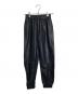 ALL SAINTS（オールセインツ）の古着「JEN CUFF JOGGER レザーパンツ　ラムレザー　羊革」｜ブラック