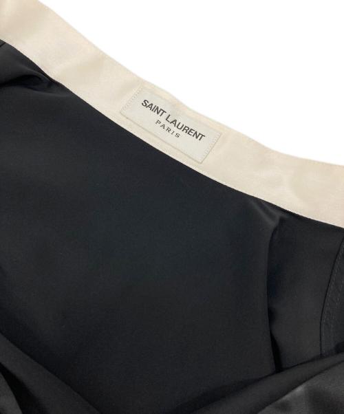 Saint Laurent Paris（サンローランパリ）Saint Laurent Paris (サンローランパリ) シルクシャツ　長袖シャツ　イタリア製　セレモニー ブラック サイズ:36の古着・服飾アイテム