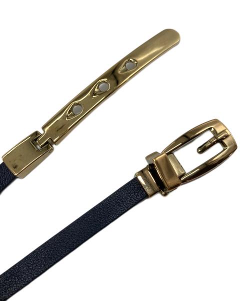 RALPH LAUREN Purple Label（ラルフ ローレン パープル レーベル）RALPH LAUREN Purple Label (ラルフ ローレン パープル レーベル) 総柄半袖ワンピース　シルクワンピース　ロングワンピース　イタリア製 ネイビー サイズ:4の古着・服飾アイテム