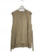 SACRAサクラ）の古着「SUPERIOR ベルギーリネンTOP 日本製」｜ベージュ