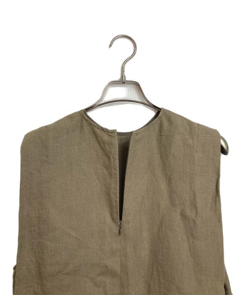 SACRA（サクラ）SACRA (サクラ) SUPERIOR ベルギーリネンTOP 日本製 ベージュ サイズ:38の古着・服飾アイテム