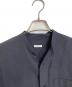 COMOLI (コモリ) バンドカラーシャツ　ロングシャツ　長袖シャツ　日本製 ネイビー サイズ:1（実寸参照）：5000円