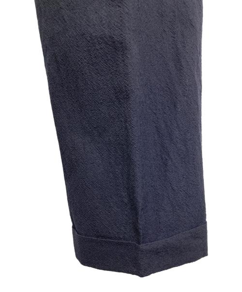 KAPTAIN SUNSHINE（キャプテンサンシャイン）KAPTAIN SUNSHINE (キャプテンサンシャイン) One-Pleats Trousers タックパンツ　ウールパンツ　モヘア混パンツ ネイビー サイズ:30の古着・服飾アイテム