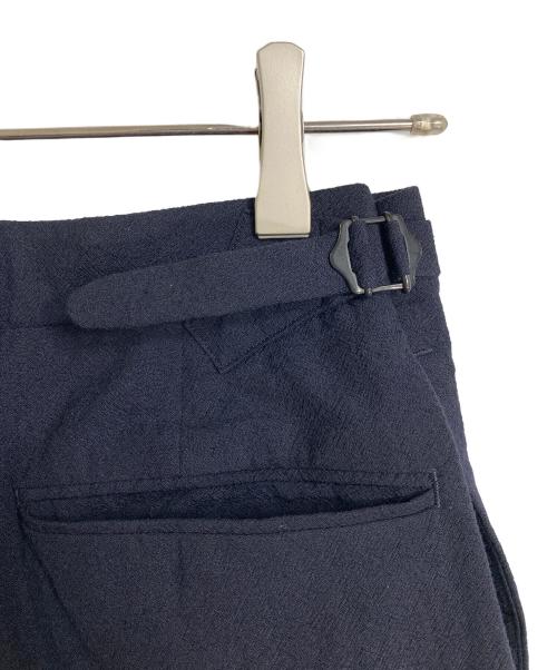 KAPTAIN SUNSHINE（キャプテンサンシャイン）KAPTAIN SUNSHINE (キャプテンサンシャイン) One-Pleats Trousers タックパンツ　ウールパンツ　モヘア混パンツ ネイビー サイズ:30の古着・服飾アイテム