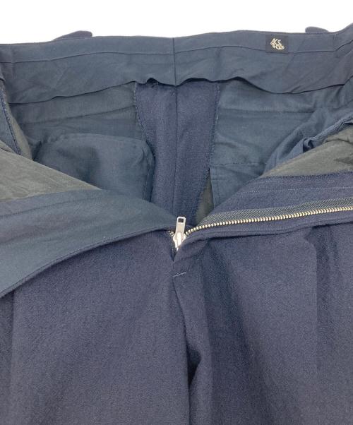 KAPTAIN SUNSHINE（キャプテンサンシャイン）KAPTAIN SUNSHINE (キャプテンサンシャイン) One-Pleats Trousers タックパンツ　ウールパンツ　モヘア混パンツ ネイビー サイズ:30の古着・服飾アイテム