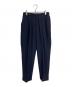 KAPTAIN SUNSHINE（キャプテンサンシャイン）の古着「One-Pleats Trousers タックパンツ　ウールパンツ　モヘア混パンツ」｜ネイビー