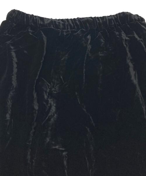 WILLOW（ウィロー）Willow (ウィロー) Velvet drawstring pants  ベルベットドローストリングパンツ 日本製 ブラック サイズ:2の古着・服飾アイテム