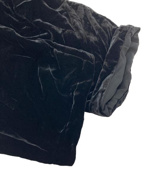 WILLOW（ウィロー）Willow (ウィロー) Velvet drawstring pants  ベルベットドローストリングパンツ 日本製 ブラック サイズ:2の古着・服飾アイテム