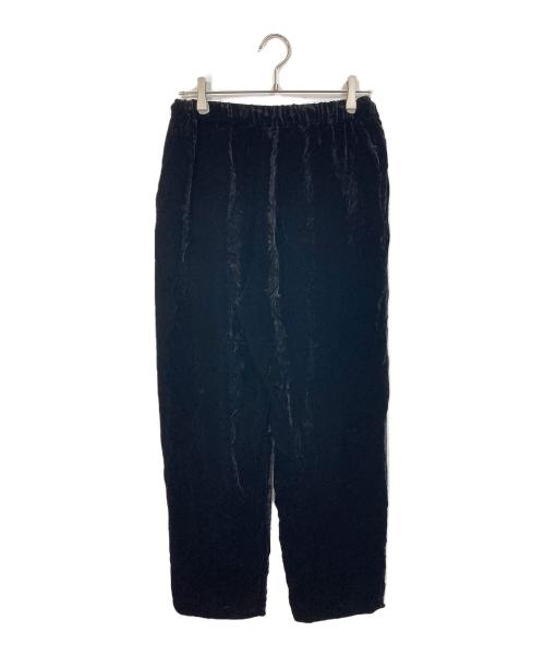 WILLOW（ウィロー）Willow (ウィロー) Velvet drawstring pants  ベルベットドローストリングパンツ 日本製 ブラック サイズ:2の古着・服飾アイテム