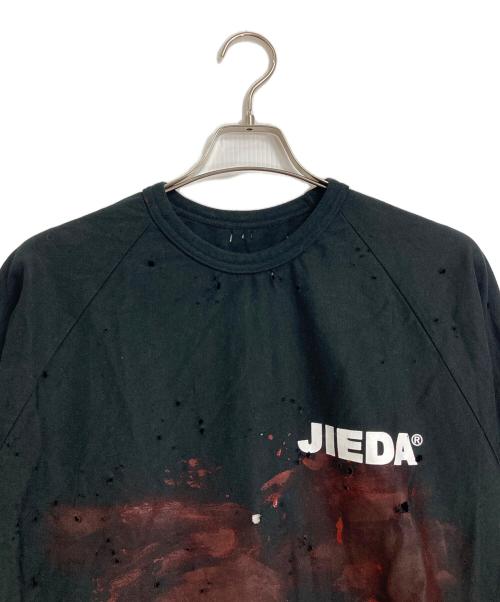 jieda（ジエダ）Jieda (ジエダ) プリントカットソー　デザインカットソー ブラック サイズ:2 未使用品の古着・服飾アイテム