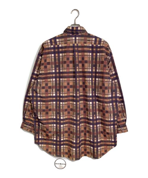 BURLAP OUTFITTER（バーラップアウトフィッター）BURLAP OUTFITTER (バーラップアウトフィッター) L/S B.B SHIRT PRINTED ナイロンシャツ　ビッグサイズ オレンジ サイズ:L 未使用品の古着・服飾アイテム