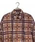 BURLAP OUTFITTER (バーラップアウトフィッター) L/S B.B SHIRT PRINTED ナイロンシャツ　ビッグサイズ オレンジ サイズ:L 未使用品：5000円